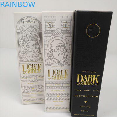 注文の卸し売り折り畳み式の小さく黒く贅沢で熱い押す金ホイルのギフトの化粧品の包装の紙箱