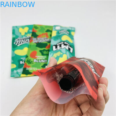 マイラーのジッパーを包む低いMOQの注文の印刷された麻のシガーはGrabbaの刻みタバコ入れの包装を袋に入れる