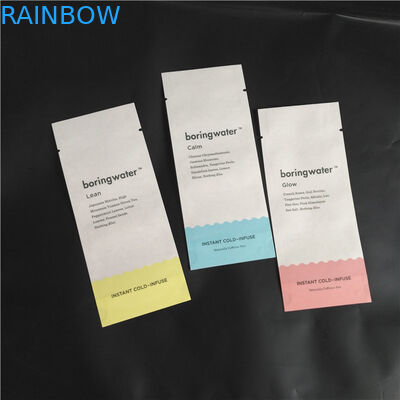 Ecoの友人の生物分解性のクラフト紙PLAの混合の食糧粉のスパイスの包装は3つの側面のシールの袋を袋に入れる