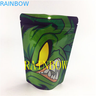 200pcs MOQの注文のロゴの7g Childproofヒート シールのアルミ ホイルの食用のマイラー デジタル印刷袋