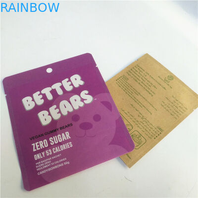 クッキー キャンデーのためのVMPET 1.2C NY 1.5Cの平らな軽食の包装袋Cmyk