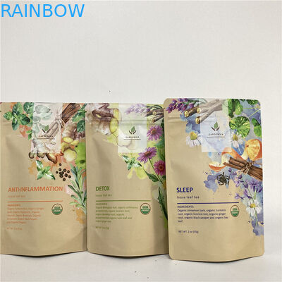 Cmyk 1.2C MPETは茶/コーヒーのためのジッパーの袋1.5C PAを立てる