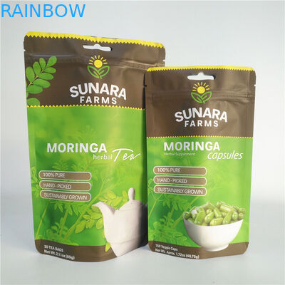 茶/ナットのための薄板にされたフィルムVMPET SGSのResealable食品包装袋110mic