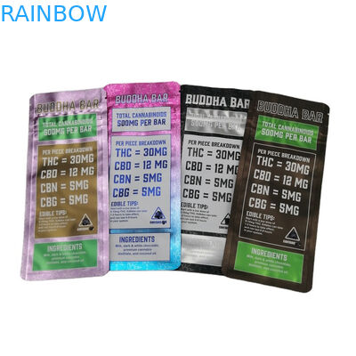 SGS 120mic MOPPの子供の抵抗力があるマイラー袋500mg VMPETキャンデーEdibles