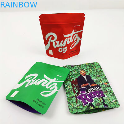 FSC BSCI CMYKのクッキーの臭いの証拠袋3.5g CBDマイラーの包装の袋