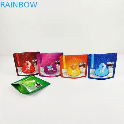 臭いの証拠の袋100micのマットの明確なマイラー袋を印刷する3.SA8000 QS CBDのグラビア印刷