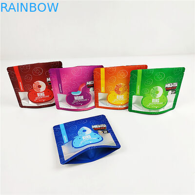 臭いの証拠の袋100micのマットの明確なマイラー袋を印刷する3.SA8000 QS CBDのグラビア印刷