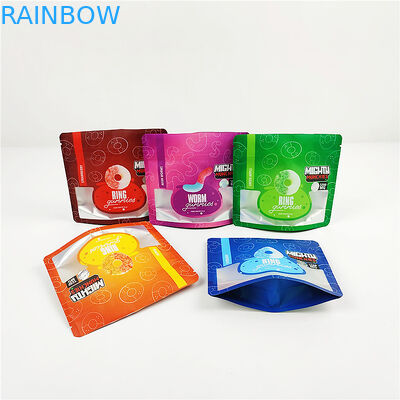 28g 80mic 1/4oz CMYKマイラー包装袋FSC無光沢CBDマイラー袋