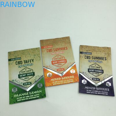 注文の印刷された1g 3.5gは臭いの証拠のジッパー粘着性くまCBDの小さい立場食用3.5gマイラーの雑草袋をリサイクルする