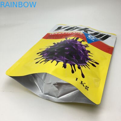 混合物の上の立場は薄板にされたアルミ ホイルの乳しよう蛋白質が食糧貯蔵の包装を粉にするジップ ロック式1kg食糧粉袋を袋に入れる