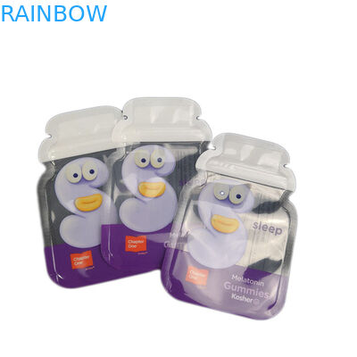 卸し売り半端ものはプラスチック ジップ ロック式の注文のロゴのCb食用の粘着性袋の袋の包装を形づける