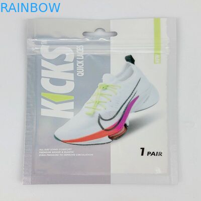 再使用可能なプラスチック小型ジッパーの袋の靴のパッドの包装は3レースのための側面のシール袋を袋に入れる