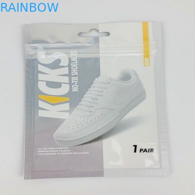 再使用可能なプラスチック小型ジッパーの袋の靴のパッドの包装は3レースのための側面のシール袋を袋に入れる