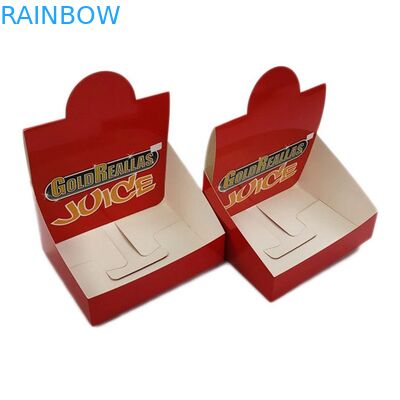 注文のロゴ エネルギー飲み物の箱を包むペーパー反対のディスプレイ・ケースのエネルギー バー チョコレート蛋白質棒