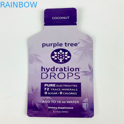 注文の形の小さいプラスチック書類封筒CBD粘着性キャンデーの軽食の袋のピーナッツ バターの磨き粉を印刷するデジタル