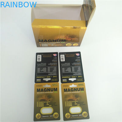 カード サイ69の3Dレンズの包装カードを包むPantoneの性の丸薬