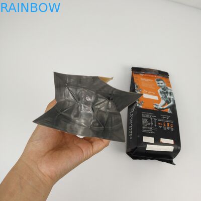 200mic CMYKの平底パッキング袋SGS 12CのPEの側面のガセットのジッパー袋