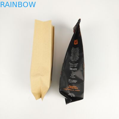 200mic CMYKの平底パッキング袋SGS 12CのPEの側面のガセットのジッパー袋