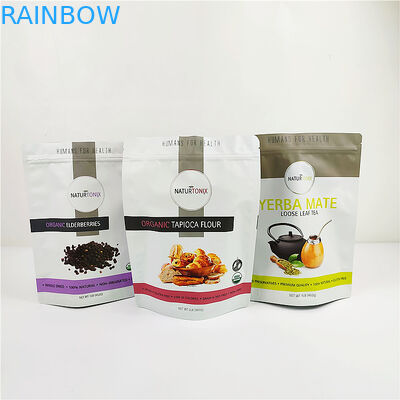 グラビア印刷120micはホログラム袋VMPET MOPPのプラスチック包装袋の上の立場を薄板にした