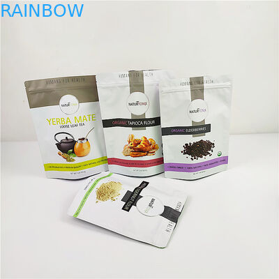 100mic CMYKのプラスチック包装の袋の穀物ISOのグラビア印刷 マイラーは袋を立てる