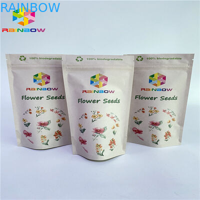 Pa 1.5c 80micクラフト紙のジップ ロック式袋Vmpetはナットの包装袋を薄板にした