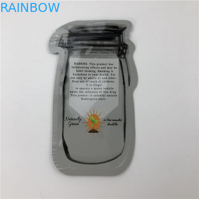 CBDの種CBDの花のGummies THCのジッパーが付いているインドの葉の半端ものパッキングの袋のためのメーソンジャーの袋