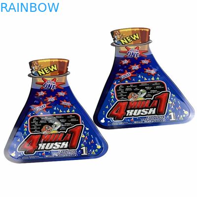 デジタル印刷物の雑草のための注文の形のココナッツ油の磨き粉のマイラーの食糧書類封筒の軽食キャンデーの袋は開花する