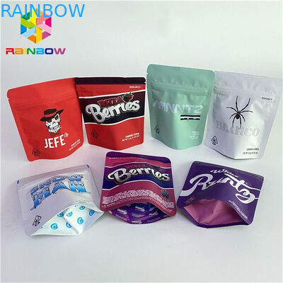 注文の印刷された3側面のシールのタバコの葉オイル袋の草の雑草CBDオイルのカプセルのジッパー袋