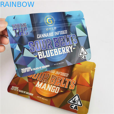 1g 4g 7g 10g Aluminum Foil Buddies Packaging Bag CBDのgummiesの袋のデルタ8の臭いの証拠袋With Zipper