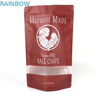 茶の上のアルミニウム食品包装袋の無光沢の効果のプラスチック薄板にされた立場は破片のための野菜の袋の袋を混合した