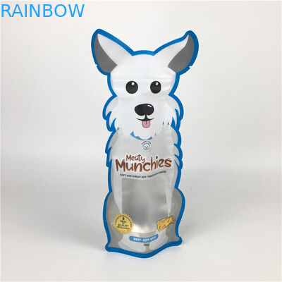 Resealable Plastic Zip Lock Dog Treats Packaging With Clear Window Soft Touch Plastic 3.5g Packsの のマイラーの のBagsの注文の 