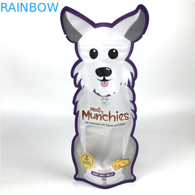 Resealable Plastic Zip Lock Dog Treats Packaging With Clear Window Soft Touch Plastic 3.5g Packsの のマイラーの のBagsの注文の 