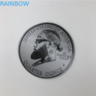 柔らかいTouch Plastic 3.5g PacksマイラーBags Die Cut Irregular Pouches With Ziplock Round Shape 7g Cookies Pouches