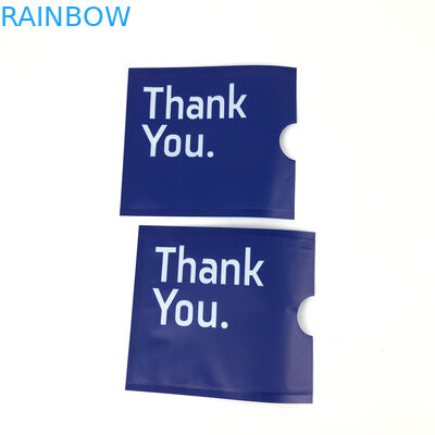 注文の挿入物カード マイラーの包装袋をヒート シールする卸し売り印刷の注文の形のプラスチック マットOpp