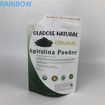 注文の印刷の破片のジッパー ロックは袋の白いクラフトの紙袋を立てる