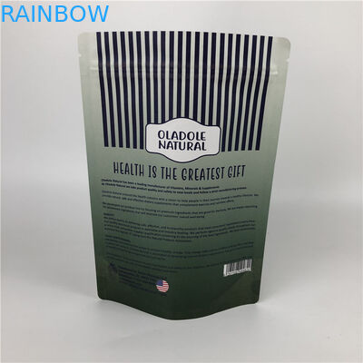 注文の印刷の破片のジッパー ロックは袋の白いクラフトの紙袋を立てる