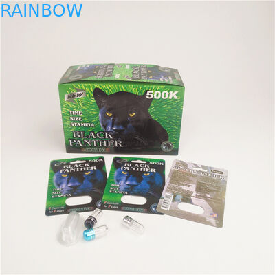 90mic Enhancer Pill Blister Card Pantone CYMK CMRK With Display Box