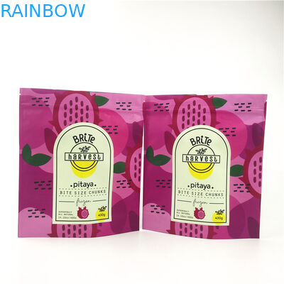 VMPET CMYKのプラスチックはジップ ロック式の水分が多いフルーツの粘着性の破片が付いている袋MOPPを立てる