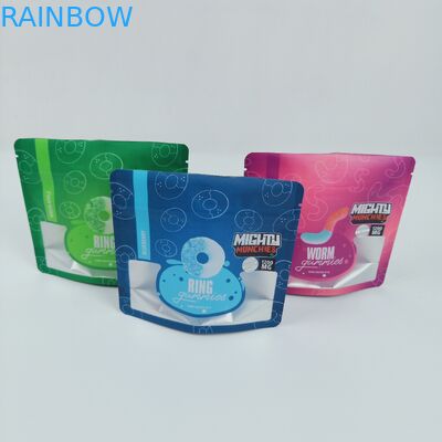 10Cグラビア印刷の立場のジッパー袋は3.5g 7gを取り除く麻MOPP 120micを型抜きした