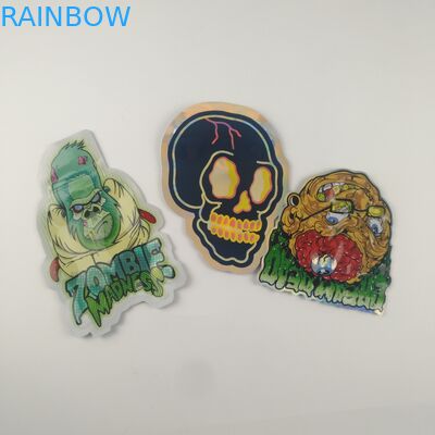 型抜きされた注文のジッパーを包むGummiesのゼリーのインド大麻のプラスチック袋は3.5gを袋に入れる