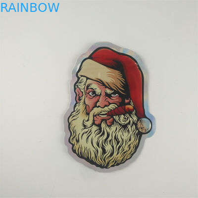 Gummiesの愉快なインド大麻のジッパーの袋は型抜きされた形7gを袋に入れる