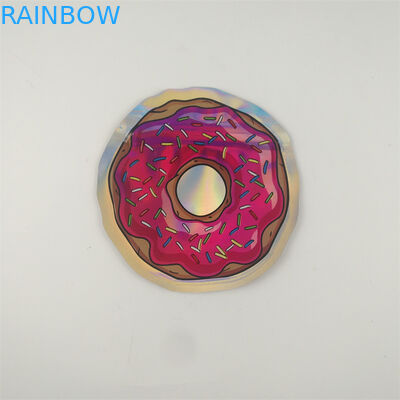 Gummiesの愉快なインド大麻のジッパーの袋は型抜きされた形7gを袋に入れる