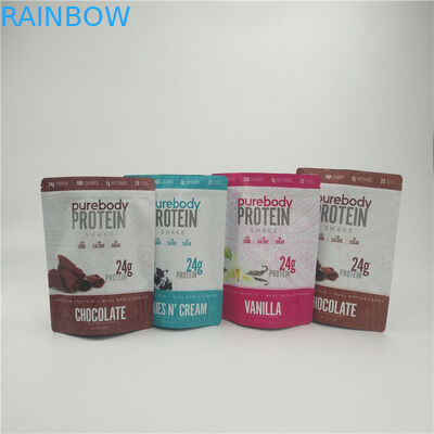 CBDのジッパーの袋CMYKの印刷の上のプラスチック軽食袋の包装の立場