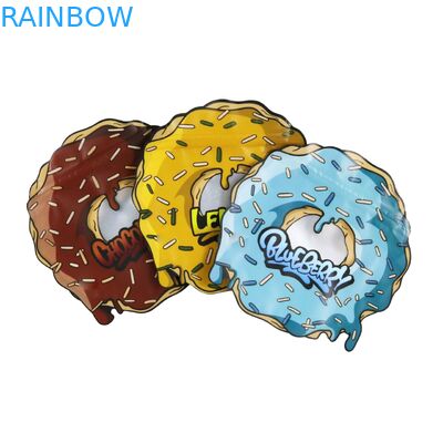 円形の円の不規則なResealable型抜きされたマイラー袋の習慣は3.5の7グラムを形づける