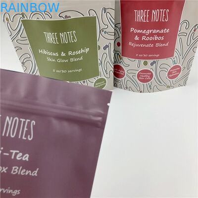 気密のアルミ ホイルの臭いの証拠の茶パッケージ袋のプラスチック花の種Doypack