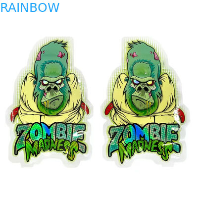 臭いの証拠のマイラーEdiblesのポリ袋の花の種のレーザー光線写真丸型袋3.5G