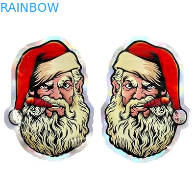 円不規則なResealable型抜きされたキャンデーの袋の習慣はマイラー袋3.5G 7Gを形づける