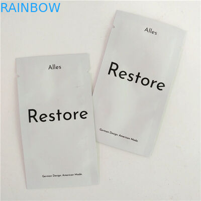 ヒート シールされた化粧品は平らな袋マイラーが3つの側面のシール袋を失敗させる包装の磨き粉を見本抽出する