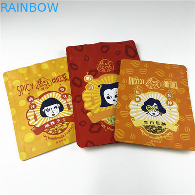 軽食蛋白質棒ポップコーンのマイラーの印刷されたZiplockはプラスチック食糧パッケージ250gを袋に入れる