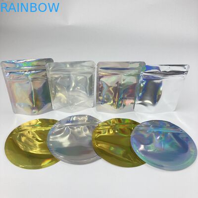 袋の上のアルミ ホイルの茶スナックの包装の立場はカスタム化をファスナーを絞める